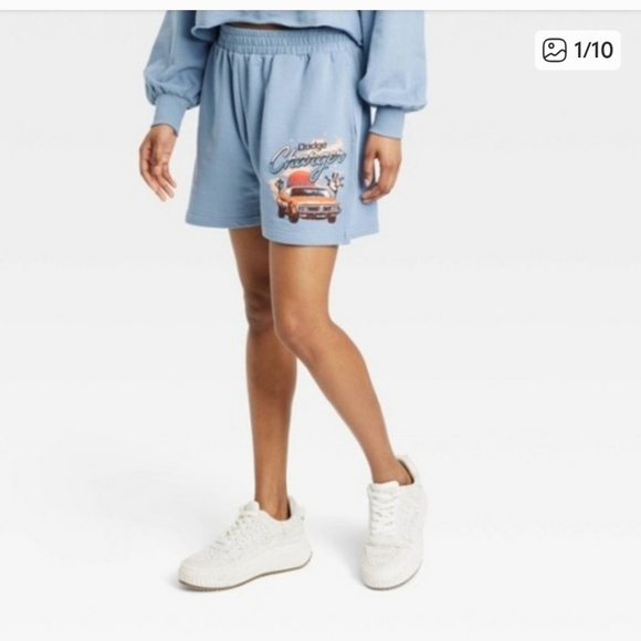 Retro Car Graphic Bundle ~ Ford Bronco Tee + Dodge Charger Shorts (2-Piece Set) - Picture 3 of 16